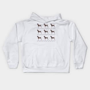 German Shorthaired Pointer Dog Pattern Kids Hoodie